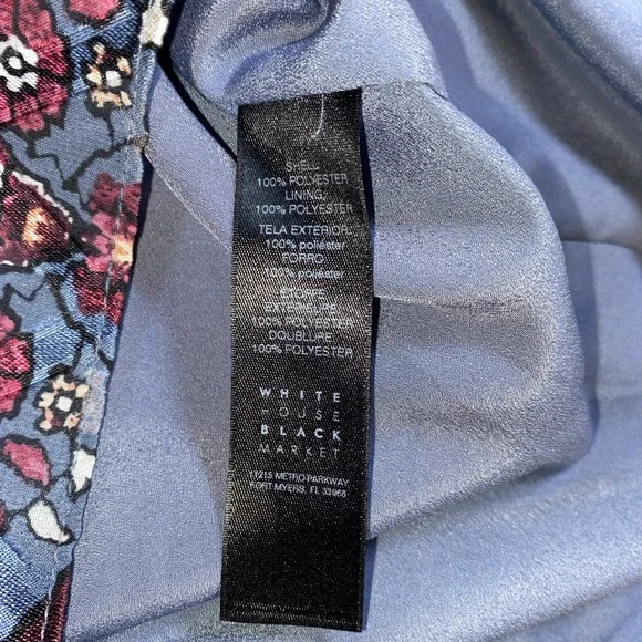 White House Black Market Shift Dress Women's M Multi Color V Neck Flared Sleeve - Picture 10 of 13